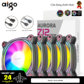 Aigo Z12 120mm Rgb Pc Fan Reverse Ventoinha Cpu Quạt làm mát có điều khiển Pwm và chiếu sáng Argb 4-pin 5v 3-pin 12v cho vỏ và bộ tản nhiệt. 