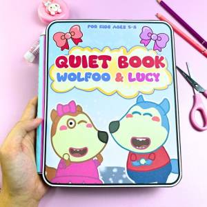 Quiet Book Creative DIY Handmade Toy Gift for Children Parent Child Game Book Wolff And Lucys House Materials