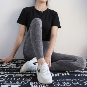 Quần Tập Thể Dục Cạp Cao Cho Nữ Quần Tập Yoga Co Giãn Nhanh Khô Quần Chạy Bộ Quần Dài Đến Mắt Cá Chân Mùa Hè Mỏng