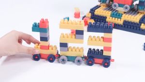 【Ready Stock】Mainan Edukasi Brick Balok Susun Anak DIY 360pcs Bahan ABS Kuat Tahan Lama Dengan pelat dasar
