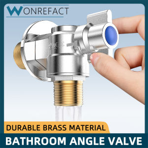 Brass Angle Valve Kitchen Bathroom Quarter Angle Valve Bathroom Faucet Sink Valve Large Displacement Easy To Install