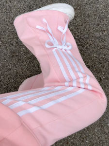 Pink Butterfly Knot Sports Pants Womens Casual Wide Leg Pants Spring 2025 New Style Drapey Comfortable High Waist Trousers