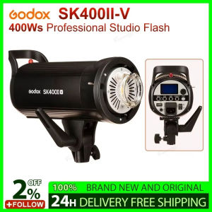 Godox SK400IIV 400Ws SK400II-V มืออาชีพแฟลชสตูดิโอขนาดกะทัดรัดสำหรับสตูดิโอถ่ายภาพสตรีม Pk Godox 150Wii Sk400II Godox