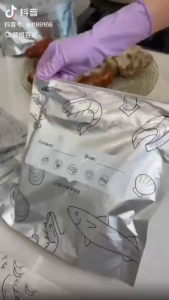 Aluminum Foil Storage Bags Reusable Food Saver Stand-Up Design With Write-On Labels Zipper Lock Airtight For Veggies Fruit Meat