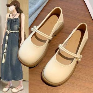 JIFANPAUL | White Summer French Style Flat Shoes