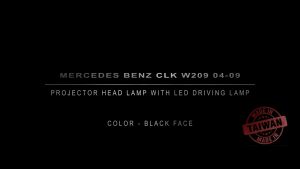 Mercedes CLK W209 03-08 Projector Head lamp w LED [One Pair Left & Right]