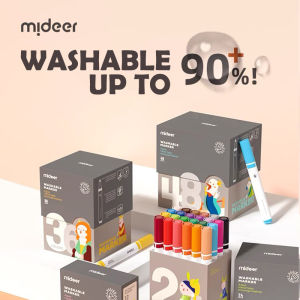 【S.mart】MiDeer washable marker tapered tip kids art drawing markers 48colors