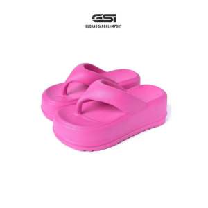 Sandal Jepit Wanita Jelly Wedges Korea Style Terbaru Import