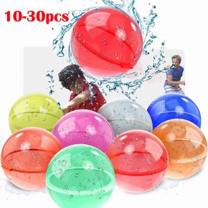 10-30Pcs Reusable Water Balloons Water Ball for Kids Outdoor Activities Kids Pool Beach Bath Toys Water Bomb for Summer Games