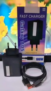 Charger SAM Galaxy A05 Full Black 180W Support Fast Charging