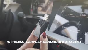 2in1 Wireless CarPlay Adapter Android auto Smart Dongle for factory wired car for Audi Mercedes Mazda Toyota Ford Nissan Camry