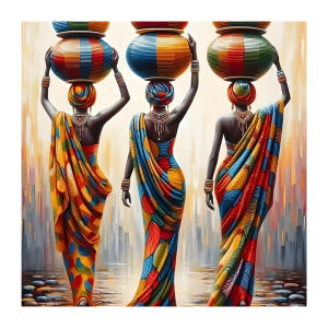 500/1024PCS Jigsaw Puzzle African Women Cultural Pattern Art For Adults Great Weekend Relaxation And Family Fun