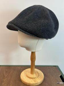 Ladies Large Knitted Woolen Cap Autumn Winter Warm Knitwear Neutral Dad Cap Street Style round Top Short Brim Cap