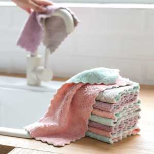 Promo Kain Lap Microfiber Cuci Piring Anti Minyak Dapur Tangan Serbaguna