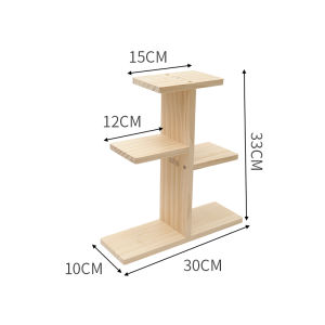 Solid Wood Succulent Shelf Multi-Layer Indoor Living Room Floor Desktop Small Flower Stand Window Sill Balcony Mini Flower Pot Storage Rack
