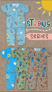 Setelan Baju Anak Cowok 1-8 Tahun: Celana Panjang Full Print & Desain Nyaman