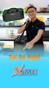 Túi đồ nghề đa năng XSAFE 3 size M/L/XL vải gáp hai lớp dày dặn khó sờn rách đường chỉ may polyester chắc chắn