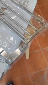 ONMARK ราวแขวนผ้าสแตนเลส 304 พับเก็บได้ มีราวแขวน 5 เส้นพร้อมตะขอแขวน 5 ตะขอ ความยาว 60 cm รุ่น BF-A28