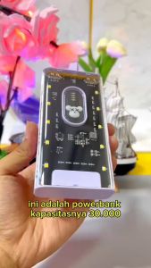 Powerbank 30000 mAh Mini dengan 4 Kabel Data Fast Charging DX220