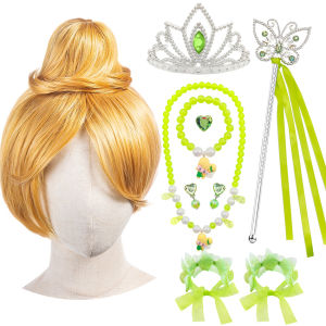 ชุดเดรสทิงเกอร์เบลล์สำหรับเด็กผู้หญิงชุดแฟนซีทิงเกอร์เบลล์สีเขียวเครื่องแต่งกายวันฮาโลวีนสำหรับเด็กชุดคอสเพลย์เจ้าหญิงนางฟ้า2-10Y งานรื่นเริง