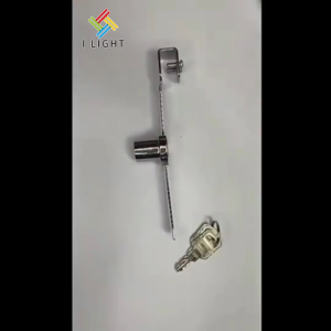 (Fast&COD)Sliding Glass Door Lock Glass Showcase Lock 328 140mm Display Cabinet Lock With 2 Keys
