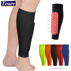 1 PCS Soccer Shin Guard Shin Pads for Kids Youth Adult Sports Calf Compression Sleeve with Honeycomb Pad Support for Shin Splint Baseball