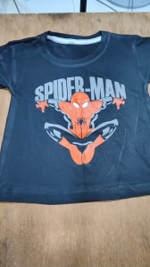 Baju Kaos Harian Atasan Distro Anak Laki Laki Karakter Cowok Motif Spiderman Lucu Usia 1 - 10 Tahun