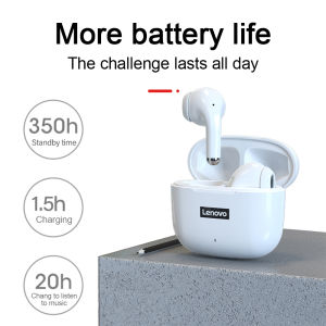 Lenovo LP40 Wireless Earbuds Bluetooth 5.1 AAC Decoding HiFi Sound Headsets Low Latency Game Sports Headphones with HD MIC