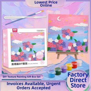 Quartz Sand Texture Digital Painting for Kids Hand-painted Acrylics