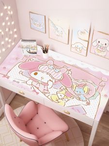 MeiLetti Desk Mat Student Writing Eye Protection Learning Desk High Sensation Wash Free Waterproof Oil Resistant Tablecloth