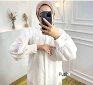 KEMEJA BALON LADY CRUCH ATASAN WANITA PREMIUN LENGAN PANJANG WANITA