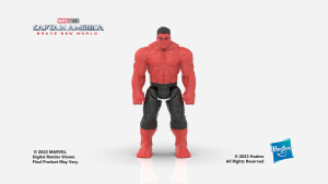 Marvel Studios Captain America Brave New World Titan Hero Series Deluxe Red Hulk Action Figure