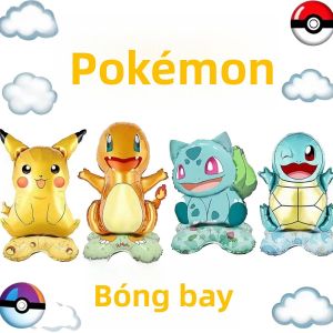 Pokemon Bóng Bay Kim Loại Hình Pikachu Đứng Trang Trí Tiệc Quà Tặng Trẻ Em Đồ Nhét Vào Túi Quà Giáng Sinh Trang Trí Tiệc Sinh Nhật 1/4 Chiếc