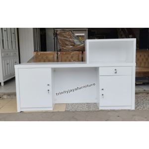 Meja Resepsionis Meja Kantor Premium/trinityjayafurniture