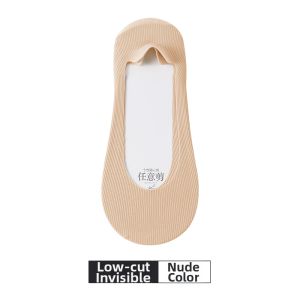 Anti-Rip Non-Slip Thin Transparent Short Socks