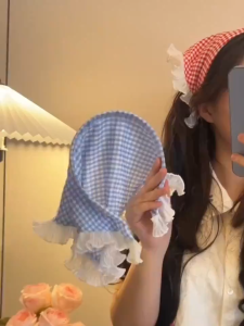 Elegant Lace Headscarf 7 Pastel Tones French Style Lightweight Fabric for Beach & Everyday Wear