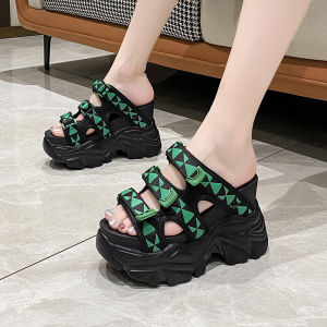 Dép Đế Xuồng Nữ Mùa Hè 2025 Mới Về Thời Trang Cỡ Lớn Đế Dày Cao Gót Đế Xuồng Đế Cao Su Dép Quai Hậu