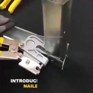 Metal stud nail free crimping tool used for fastening metal studs durable handheld punching steel pliers long nose keel pliers anti slip stud pliers sturdy and time-saving pliers metal punching pliers household tools