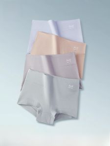 MiiOW | Pure Cotton Womens Boxer Briefs Anti-bacterial Seamless High Waist Abdomen Control Large Size Safety Pants Catman Underwear