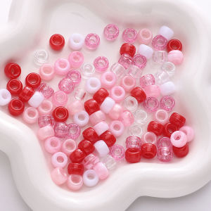 Mixed Color Acrylic Barrel Beads Stringing Beads DIY Handmade Mobile Phone Chain Material Accessories for Earrings Necklaces Bracelets