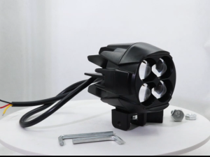 Motorcycle 12V universal auxiliary light with 4 LED external spotlights