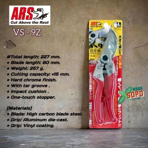 Alat Bonsai dan Berkebun Gunting Dahan ARS VS 9Z Japan Original