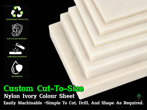 Cast Nylon / Mc Nylon / PA6G / Ertalon / Nylatron / Nylon 6 Cast / Custom Cut-to-Size / DS Brand M2