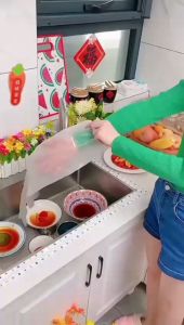 Bộ 10 Găng Tay Mở Rộng Chống Thấm Nước Và Dầu Vệ Sinh Nhà Cửa