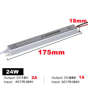 Ultrathin LED Driver AC220V To DC12V 24V Switching Power Supply Lighting Transformer For LED Strip 18W 24W 36W 48W 60W 72W 100W