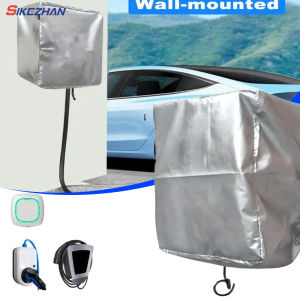 EV Charger Plug Port Protection for Electric Car Charging Station Outdoor Waterproof Dustproof Rainproof Charging Cradle Cover