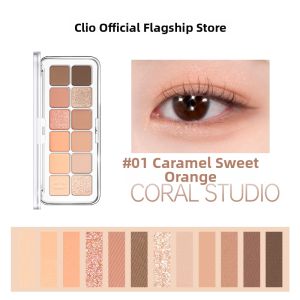 Clio | Pink Daily Commuter K-style Shimmer Beginner Eye Shadow Palette