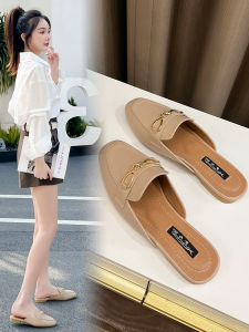 Closed Toe Half Slippers for Women Outwear 2024 New Arrival Easiest for Match Spring & Fall Every Night Flats Slip-on Lofter Summer Sandals