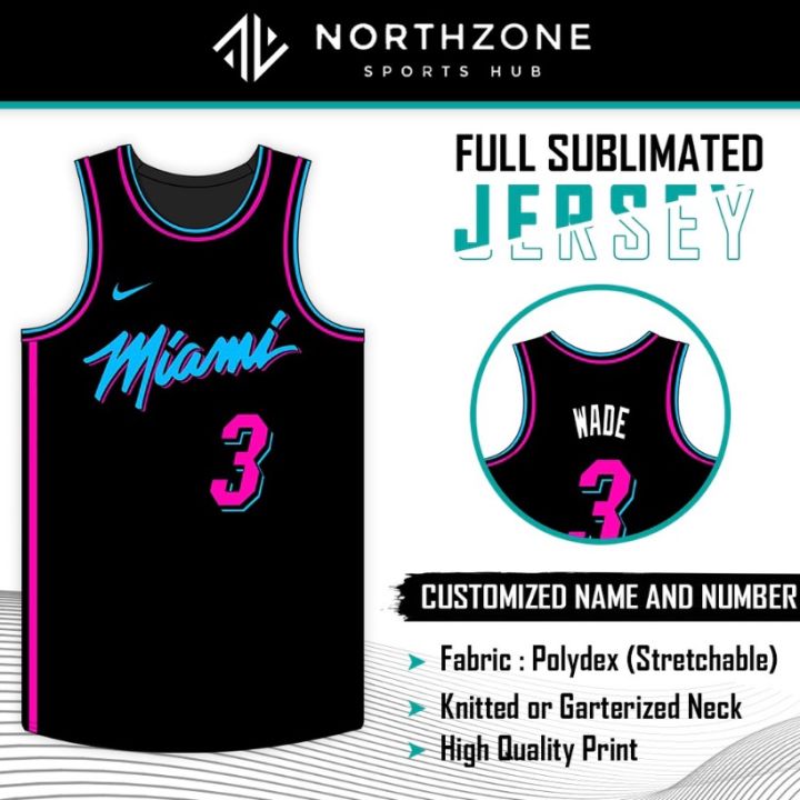 Miami heat store jersey vice black