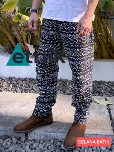 Celana batik panjang kolor boim salin harian pakaian santai tidur model pinggang elastis ukuran pria wanita dewasa